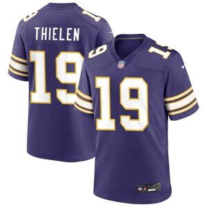 Mens Youths Kids Adam Thielen Purple Stitched Jersey Vapor